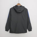 Corta-vento Manchester United Adidas - Preto e Azul